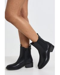 Boohoo - Tab Detail Chelsea Boots - Lyst