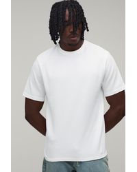 BoohooMAN - Tall Essential Regular Waffle T-Shirt - Lyst