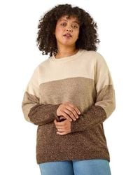 Roman - Curve Ombre Stripe Knit Jumper - Lyst