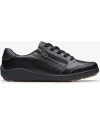 Clarks - Bryianne Bayla Leather Trainers - Lyst