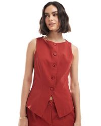 Miss Selfridge - Tailored Waistcoat Co Ord - Lyst