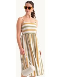 Hiccup - Striped Spaghetti Strap Midi Dress - Lyst