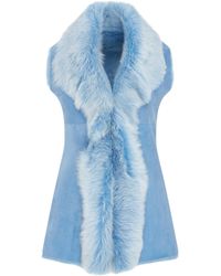 Infinity Leather - Toscana Sheepskin Long Gilet-Sorocaba - Lyst
