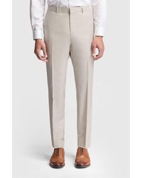Ted Baker - Flat Fronted Slim Fit Suit Trousers - Lyst