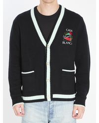 CASABLANCA - Cardigan With Stacked Casa Mountain Temple Design - Lyst