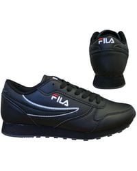 Fila - Orbit Low Damen Schwarze Sneakers - Lyst