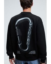 Grimelange - Printed Crew Neck Sweatshirt - Lyst