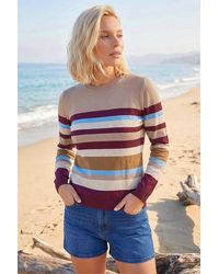 Roman - Petite Stripe Round Neck Jumper - Lyst