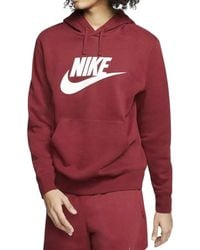 Nike - Hoodie Bv2973 Sportswear Club Fleece Graphic Pullover Sweats S M L - Lyst