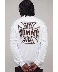 BoohooMAN - Tall Regular Fit Cross Graphic Long Sleeve T-Shirt Cotton - Lyst