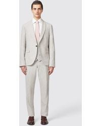 Twisted Tailor - Claremont Slim Fit Linen Trousers - Lyst