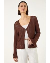 Roman - Light Ribbed Knit Cardigan - Lyst