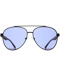 Kenneth Cole - Reaction Aviator Shiny Gunmetal Kc1394 - Lyst