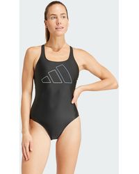 adidas Originals - Big Bars X-Back Swimsuit - Lyst