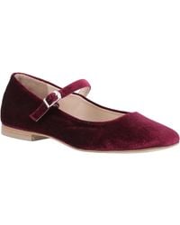 Hush Puppies - Pasha Velvet Bordeaux Shoes - Lyst
