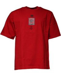 Dolce & Gabbana - Grafik T-Shirt Kurzarm Rundhals - Lyst