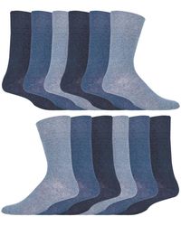 IOMI - 12 Pair Multipack Gentle Grip Top Diabetic Socks - Lyst