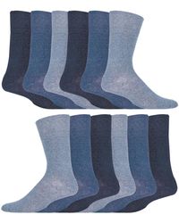 IOMI - 12 Pair Multipack Gentle Grip Top Diabetic Socks - Lyst