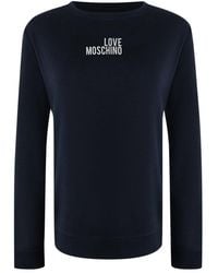 Moschino - Love Long Sleeve T-Shirt Small Logo Cotton - Lyst