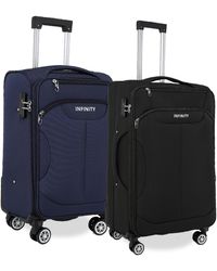 Infinity Leather - Soft Cabin Suitcase 36.5 X 23.5 X 58 Cm Nylon 900D Suitable Integrated Tsa Lock For Easyjet, Ryanair, Wizzair - Lyst