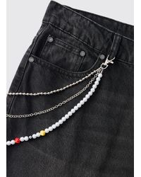 BoohooMAN - Dice Charm Jean Chain - Lyst