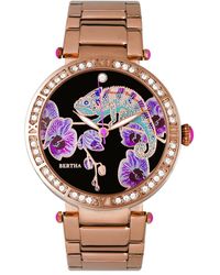 Bertha - Camilla Mother-Of-Pearl Bracelet Watch - Lyst