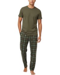 Lyle & Scott - Cotton Casul Rich Checked Regalur Fit Pajamas Set - Lyst