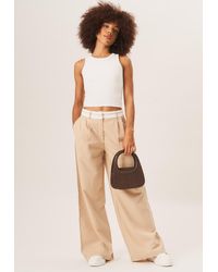 Gini London - Maßgeschneiderte Hose Mit Weitem Bein - Lyst