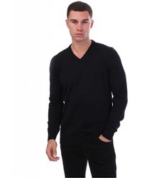 Lyle & Scott - And V-Neck Tonal Eagle Long Sleeve Sweater - Lyst