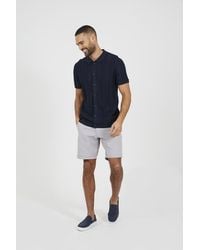 Brave Soul - Dark Knitted Short Sleeve Polo Shirt - Lyst