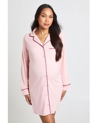 Boohoo - Maternity Piping Detail Nightie - Lyst
