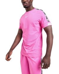 Nike - T Shirts Tape Nsw Repeat Fleece Cotton Sportswear - Lyst