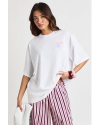 Boohoo - Padel Front And Back Printed T-Shirt - Lyst