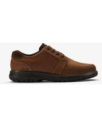Clarks - Renzo Lace Tan Leather Shoes - Lyst