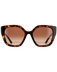 Prada - Rectangle Havana Gradient Sunglasses - Lyst