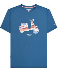 Lambretta - Scooter Flag Big & Tall T-Shirt (Dark) Cotton - Lyst