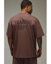 BoohooMAN - Training Dept Washed Oversized T-Shirt - Lyst