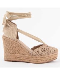 Montevita - Espadrilles Met Sleehak Spartsum21 Beige - Lyst