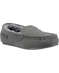Hush Puppies - Annie Mocassin Suede Slippers - Lyst