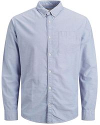 Jack & Jones - Shirt Long Sleeve With Collars Slim Fit Casual Top Wear - Lyst