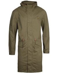 Lyle & Scott - Lichen Groene Fishtail Parka Jas - Lyst