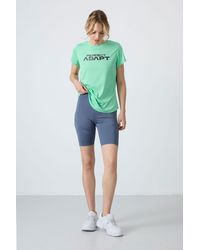 TOMMY LIFE - Short High-Waist Knit Leggings - Lyst