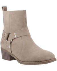 Hush Puppies - Iria Suede Heeled Ankle Boots - Lyst