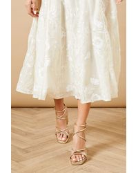 Oasis - Evristine Faux Leather Strappy Platform Block Heel Sandals - Lyst