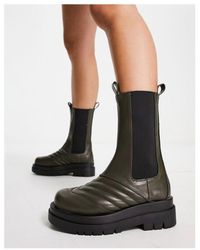 Raid - Adalee Stitch Detail Calf Length Boots - Lyst