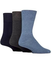 Gentle Grip - 3 Pack Bamboo Socks Soft Breathable Cushioned Crew - Lyst