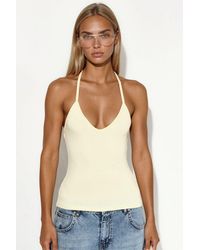 Busem - Slim Fit Halterneck Jersey Blouse - Lyst