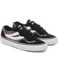 Superga - Ladies 2941 Revolley Leopard Print Suede Trainers - Lyst