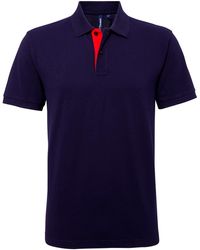 Asquith & Fox - Classic Fit Contrast Polo Shirt - Lyst