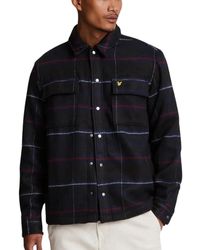 Lyle & Scott - Brushed Tartan Muddy Overshirt Jacket - Lyst